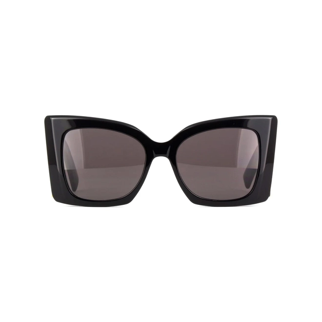 Óculos de Sol Saint Laurent SL M119-001 54 Acetato Preto com lentes na cor Cinza 2