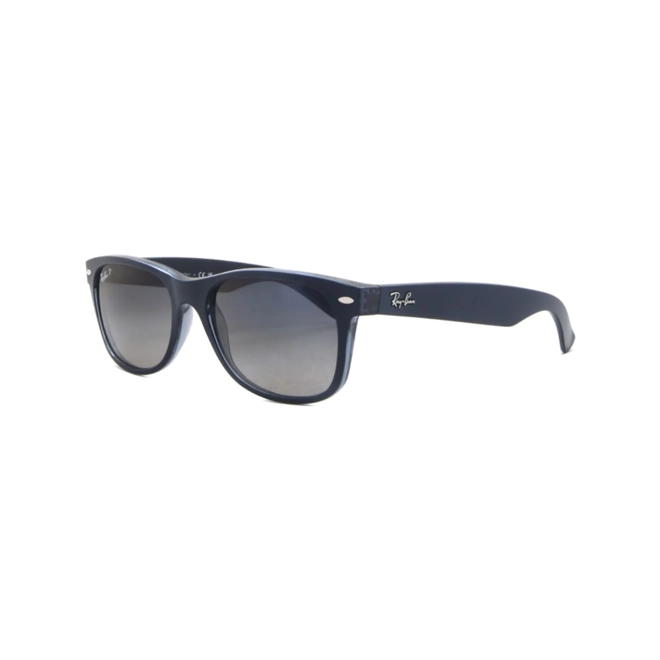 Óculos de Sol Ray-Ban New Wayfarer 0RB2132 66077858 Acetato Azul com lentes na cor Azul Degradê 1