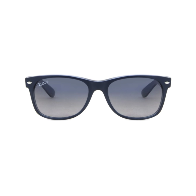 Óculos de Sol Ray-Ban New Wayfarer 0RB2132 66077858 Acetato Azul com lentes na cor Azul Degradê 2