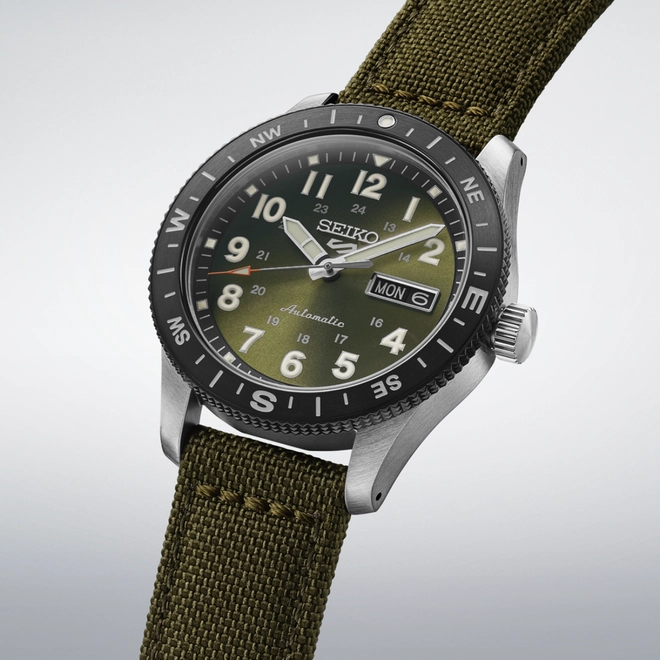Relógio Seiko 5 Sports Field Automático - HDB008B1 E2EX Verde 5