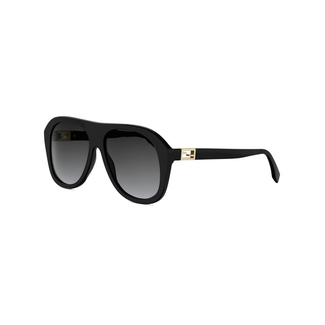 Óculos de Sol Fendi FE40223I_5701B Acetato Preto com lentes na cor Cinza 1