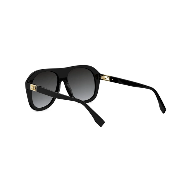 Óculos de Sol Fendi FE40223I_5701B Acetato Preto com lentes na cor Cinza 5