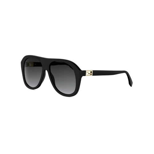 Óculos de Sol Fendi FE40223I_5701B Acetato Preto com lentes na cor Cinza