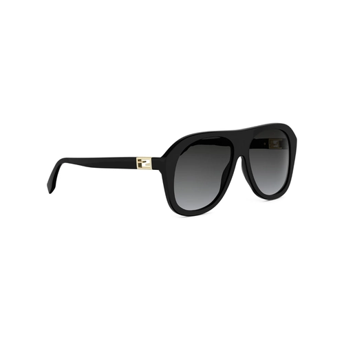 Óculos de Sol Fendi FE40223I_5701B Acetato Preto com lentes na cor Cinza