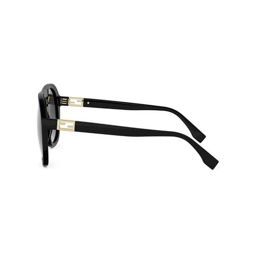 Óculos de Sol Fendi FE40223I_5701B Acetato Preto com lentes na cor Cinza