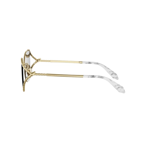 Óculos de Sol Bvlgari BV40081U_5630Z Metal Dourado com lentes na cor Marrom Degradê