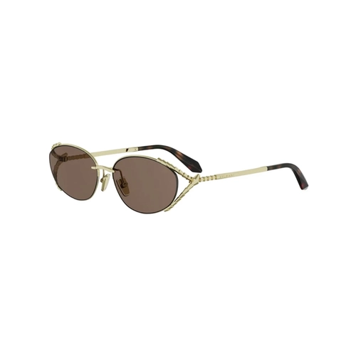 Óculos de Sol Bvlgari BV40095U_5730E Metal Dourado com lentes na cor Marrom