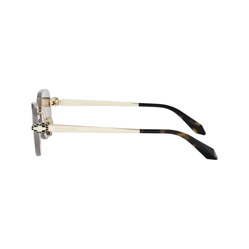 Óculos de Sol Bvlgari BV40059U_5833J Metal Dourado com lentes na cor Marrom