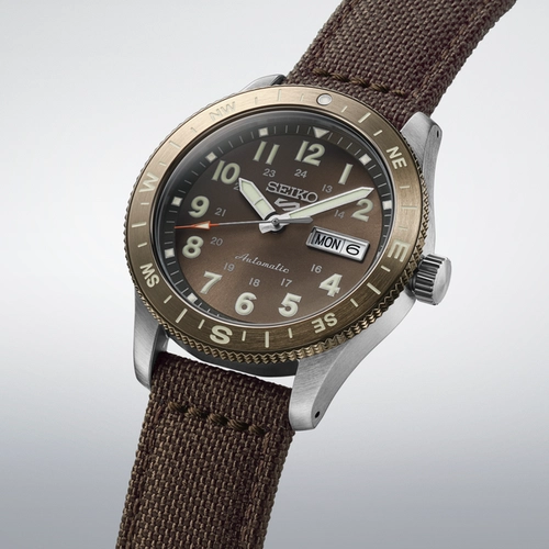 Relógio Seiko 5 Sports Field Automático - HDB009B1 N2NX Marrom