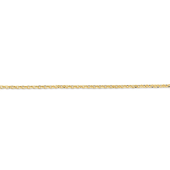 Corrente de elo Português em ouro 18k polida fecho mola 50CM 2