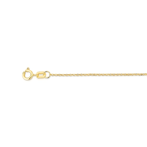 Corrente de elo Português em ouro 18k polida fecho mola 50CM