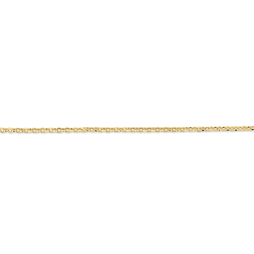 Corrente de elo Português em ouro 18k polida fecho mola 50CM