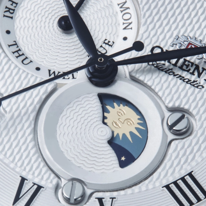 Relógio Orient Sun & Moon Automático - RA AK0008S30B B3PX Branco 4