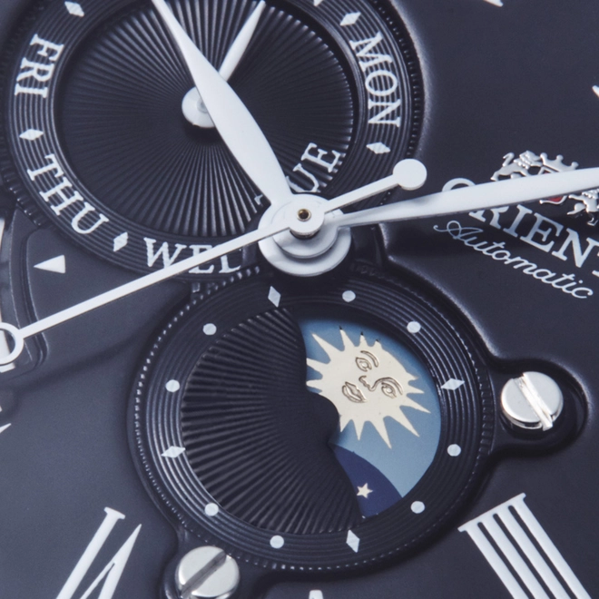 Relógio Orient Sun & Moon Automático - RA AK0010B30B P3PX Preto 4
