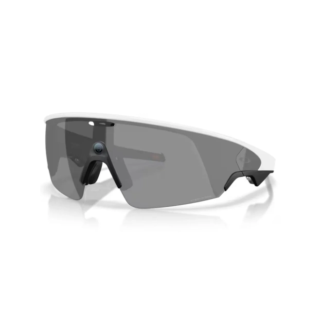 Óculos de Sol Oakley Meta Vanguard 0OW8001 80010552 Acetato Branco com lentes na cor Cinza Prizm 1