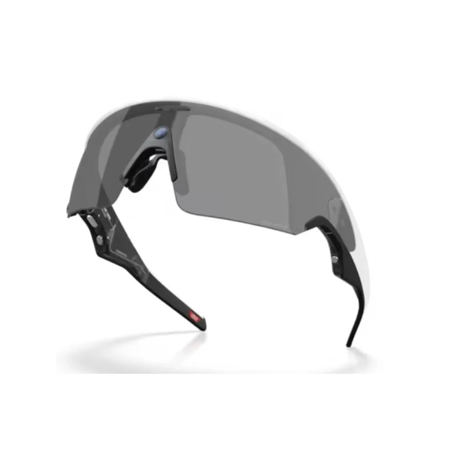 Óculos de Sol Oakley Meta Vanguard 0OW8001 80010552 Acetato Branco com lentes na cor Cinza Prizm 4