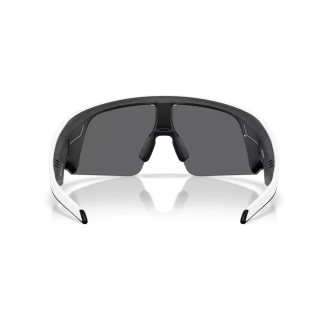 Óculos de Sol Oakley Meta Vanguard 0OW8001 80010552 Acetato Branco com lentes na cor Cinza Prizm 5