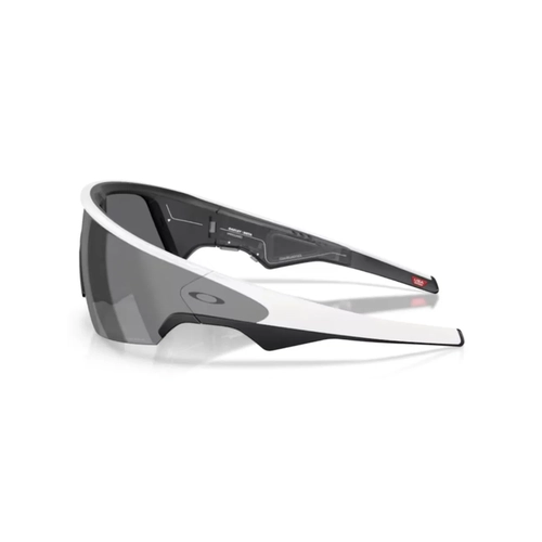 Óculos de Sol Oakley Meta Vanguard 0OW8001 80010552 Acetato Branco com lentes na cor Cinza Prizm