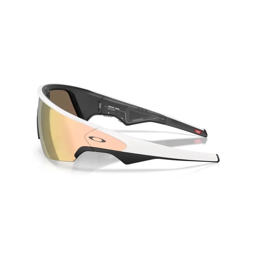 Óculos de Sol Oakley Meta Vanguard 0OW8001 80010852 Acetato Branco com lentes na cor Dourado e Rosa Prizm