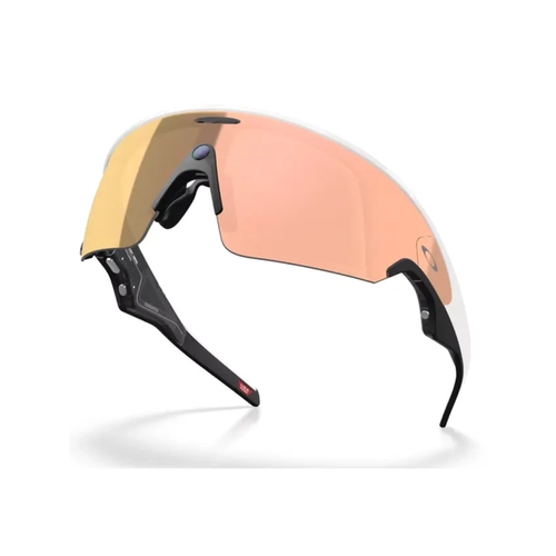Óculos de Sol Oakley Meta Vanguard 0OW8001 80010852 Acetato Branco com lentes na cor Dourado e Rosa Prizm