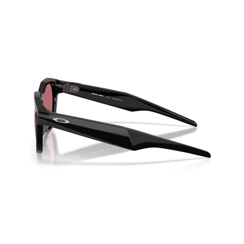 Óculos de Sol Oakley Meta HSTN 0OW8002 80020951 Acetato Preto Brilhante com lentes na cor Roxo Prizm