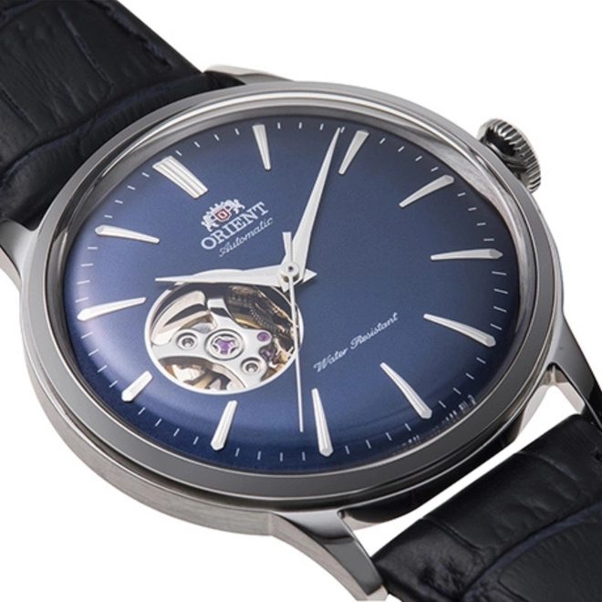 Relógio Orient Bambino Open Heart Automático - RA AG0005L30B D1DX Azul 2