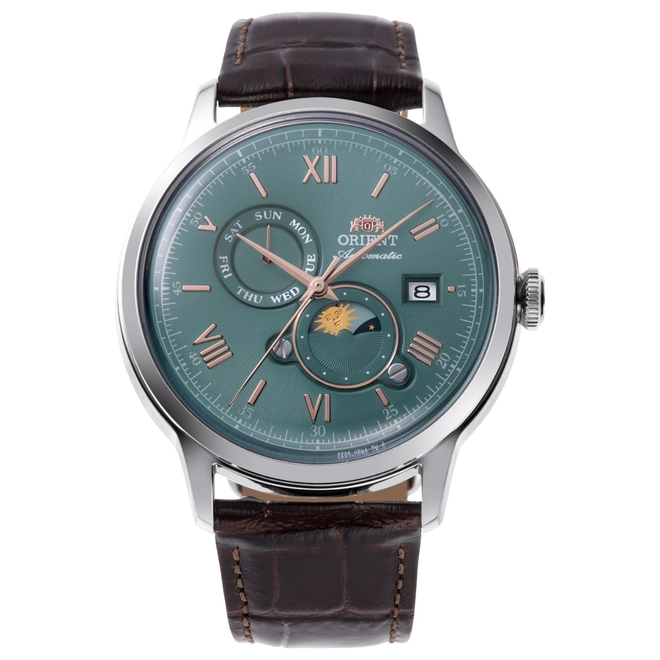 Relógio Orient Sun & Moon Automático - RA AK0805E30B E3NX Verde 1
