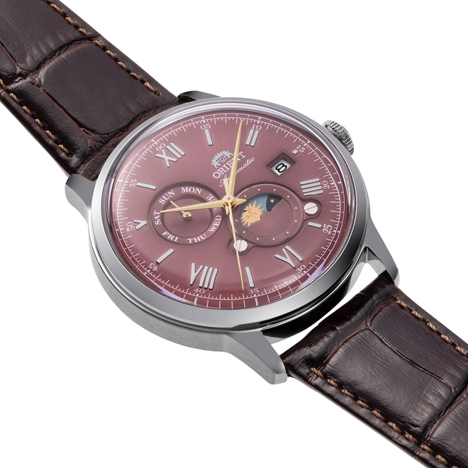 Relógio Orient Sun & Moon Automático - RA AK0807R30B W3NX Vermelho 2