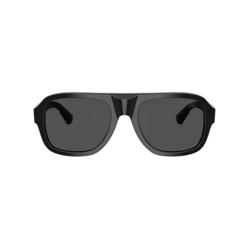 Óculos de Sol Burberry 0BE4478 42068755 Acetato Preto com lentes na cor Cinza Escuro