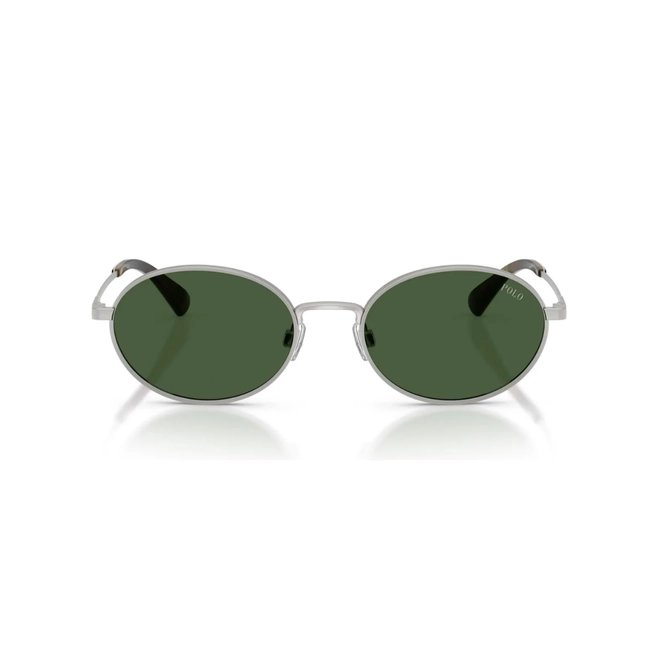 Óculos de Sol Polo Ralph Lauren 0PH3162 93167153 Metal Cinza com lentes na cor Verde 2