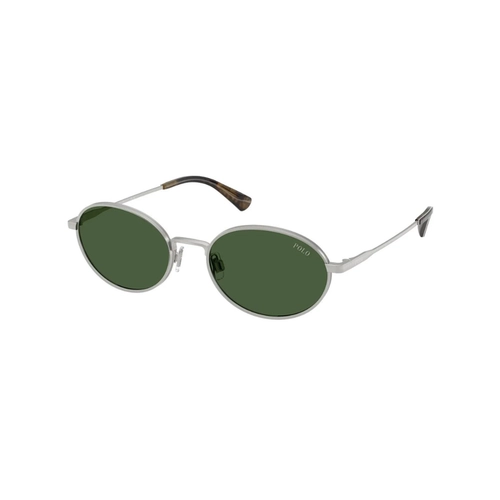 Óculos de Sol Polo Ralph Lauren 0PH3162 93167153 Metal Cinza com lentes na cor Verde