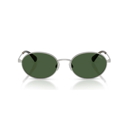Óculos de Sol Polo Ralph Lauren 0PH3162 93167153 Metal Cinza com lentes na cor Verde