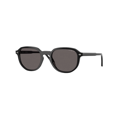 Óculos de Sol Vogue 0VO5707S W44/8751 Acetato Preto com lentes na cor Fumê