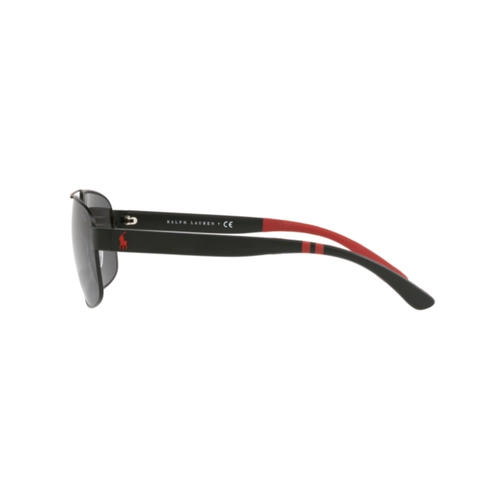 Óculos de Sol Polo Ralph Lauren 0PH3112 90388762 Metal Preto Fosco com lentes na cor Cinza