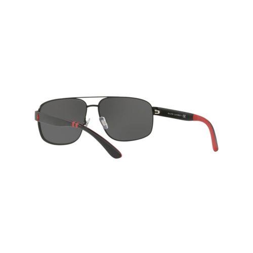 Óculos de Sol Polo Ralph Lauren 0PH3112 90388762 Metal Preto Fosco com lentes na cor Cinza