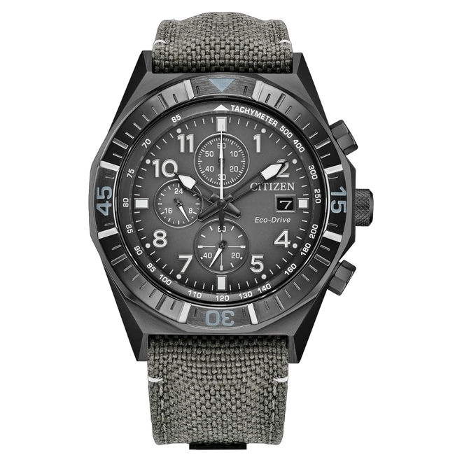Relógio Citizen Promaster Nighthawk Cronógrafo - CA0897 04HN Cinza 1