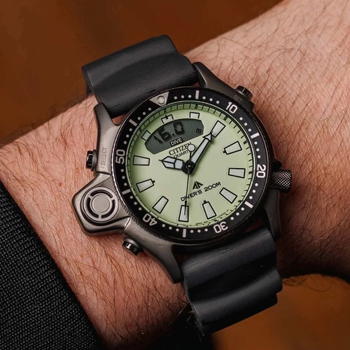 Relógio Citizen Promaster Aqualand Diver’s - JP2007 17WN Verde