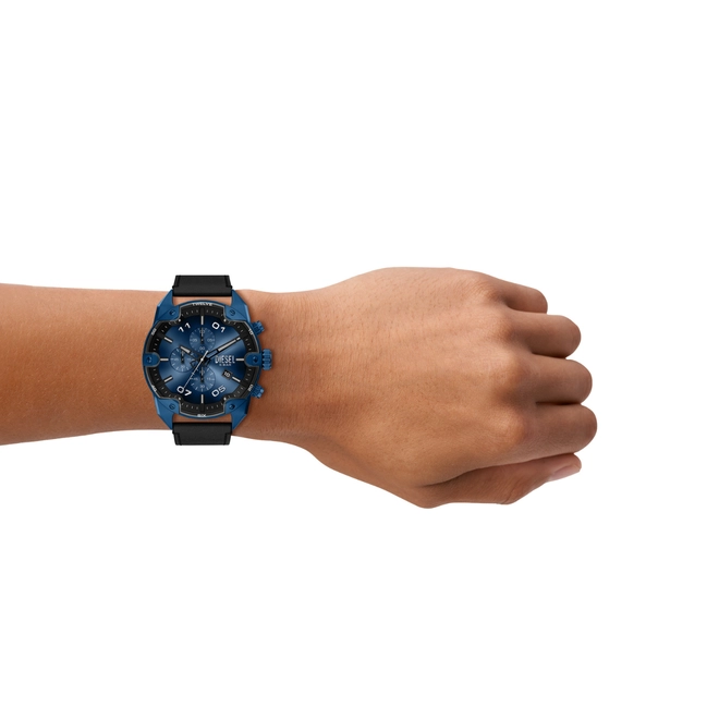 Relógio Diesel Spiked Cronógrafo Masculino - DZ4703B1 D2PX Azul 2