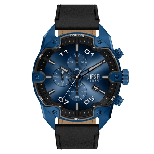 Relógio Diesel Spiked Cronógrafo Masculino - DZ4703B1 D2PX Azul