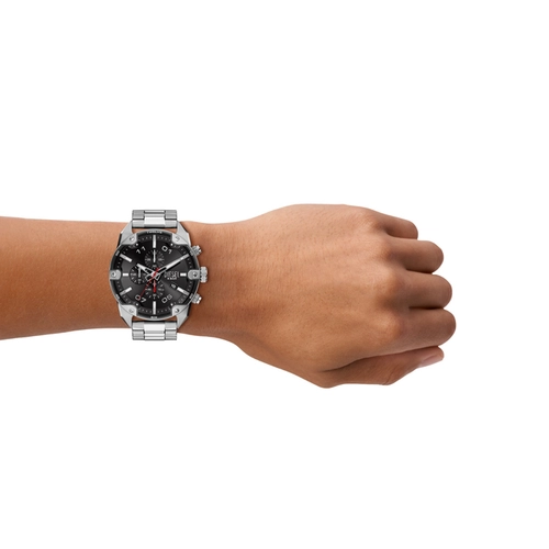 Relógio Diesel Spiked Cronógrafo Masculino - DZ4709B1 P2SX Preto