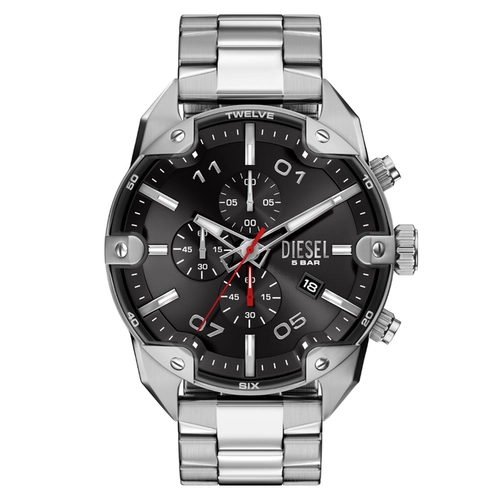 Relógio Diesel Spiked Cronógrafo Masculino - DZ4709B1 P2SX Preto