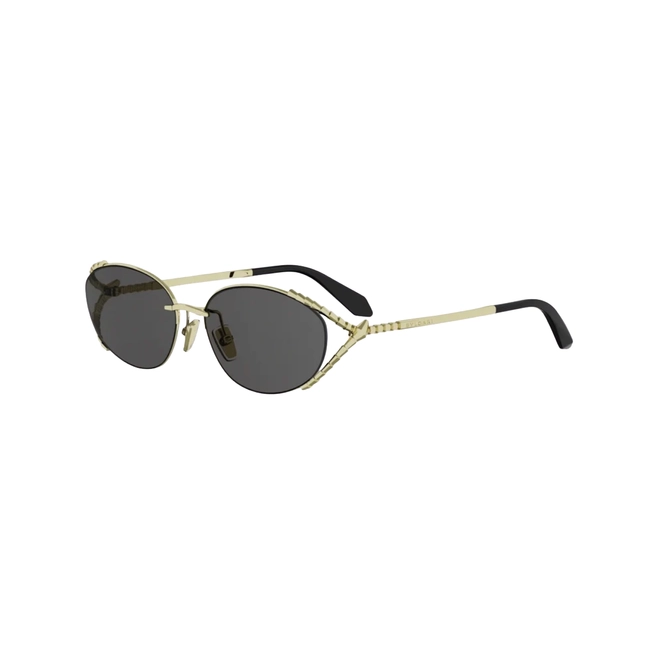 Óculos de Sol Bvlgari BV40095U_5730A Metal Dourado com lentes na cor Fumê 1