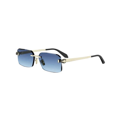 Óculos de Sol Bvlgari BV40108U_5833W Metal Dourado com lentes na cor Azul
