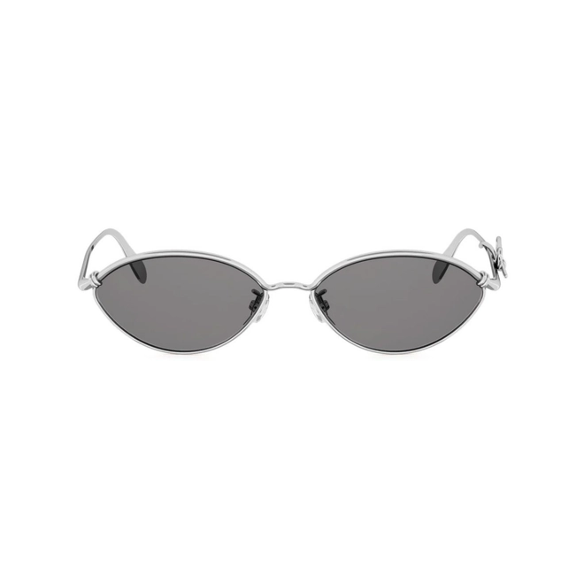 Óculos de Sol Christian Dior Bow R1U CD40280U_5516A Metal Prata com lentes na cor Cinza 2