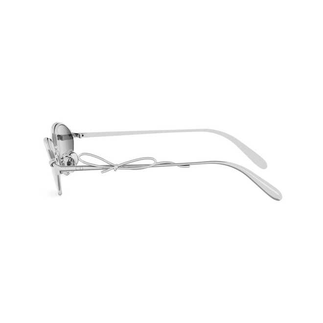 Óculos de Sol Christian Dior Bow R1U CD40280U_5516A Metal Prata com lentes na cor Cinza 3