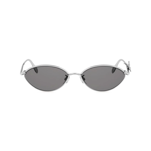Óculos de Sol Christian Dior Bow R1U CD40280U_5516A Metal Prata com lentes na cor Cinza