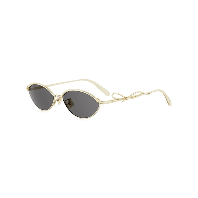 Óculos de Sol Christian Dior Bow R1U CD40280U_5510A Metal Dourado com lentes na cor Fumê 1
