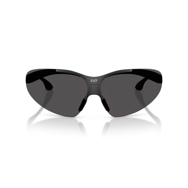 Óculos de Sol Emporio Armani EA7 0Q74007 62888743 Acetato Preto Fosco com lentes na cor Cinza Escuro 2