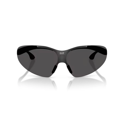 Óculos de Sol Emporio Armani EA7 0Q74007 62888743 Acetato Preto Fosco com lentes na cor Cinza Escuro