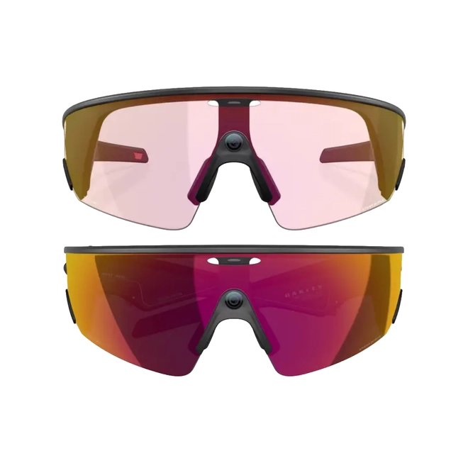 Óculos de Sol Oakley Meta Vanguard 0OW8001 80010952 Acetato Preto Fosco com lentes na cor Âmbar e Rosa Prizm Fotocromático 2